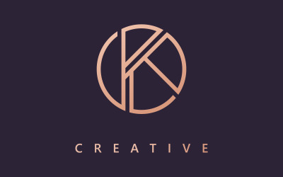 Design del logo della lettera K Modello di logo Simbolo vettoriale del logo K creativo 12
