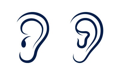 Hearing Healthy illustration Template vector icon design v.1