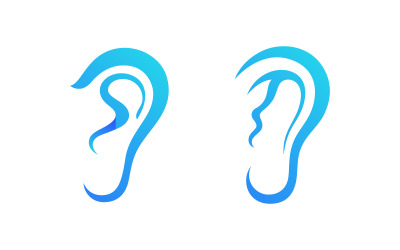 Hearing Healthy illustration Template vector icon design v.8