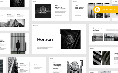 Horizon – Minimale Google Slide-Vorlage