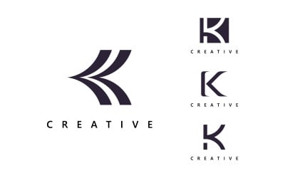 Letter K logo design Logo template  Creative K logo vector symbol 13