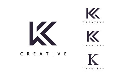 Letter K logo design Logo template  Creative K logo vector symbol 14