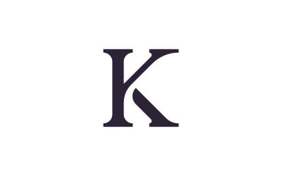 Letter K logo design Logo template  Creative K logo vector symbol 4