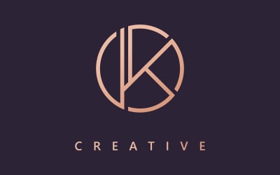 Letter K logo design Logo template  Creative K logo vector symbol 6