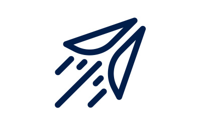 Paper plane Tour and Travel Logo Vector icon design illustration v.15