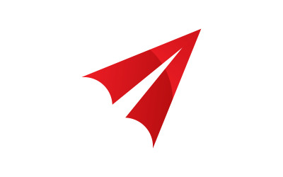 Paper plane Tour and Travel Logo Vector icon design illustration v.17