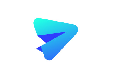 Paper plane Tour and Travel Logo Vector icon design illustration v.1