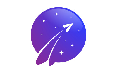 Paper plane Tour and Travel Logo Vector icon design illustration v.4