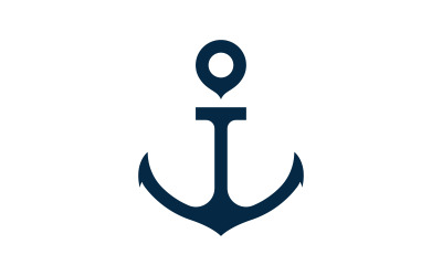 Anchor Ocean icon Element Logo Template vector v.7