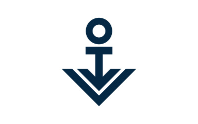 Anchor Ocean icon Element Logo Template vector v.8