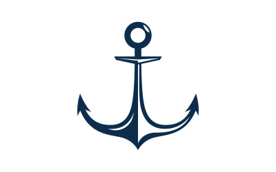 Ancora icona oceano Elemento Logo Template vettore v.11