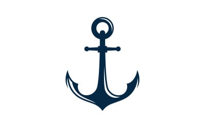 Ancora icona oceano Elemento Logo Template vettore v.4
