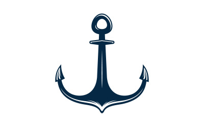 Ancora icona oceano Elemento Logo Template vettore v.5