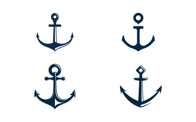 Anker Ozean Symbol Element Logo Vorlage Vektor v.19