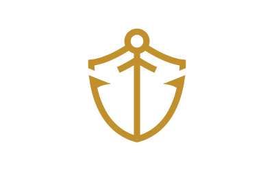 Anker Ozean Symbol Element Logo Vorlage Vektor v.22