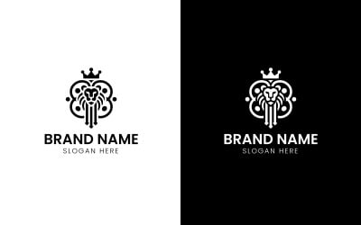 King Lion mascot logo-704