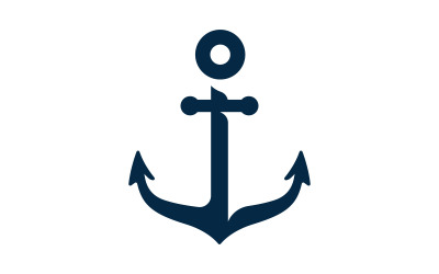 Kotwica ocean ikona Element Logo Szablon wektor v.15