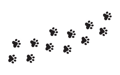 Paw Pet Logo design vector illustration design template v.10