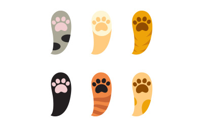 Paw Pet Logo design vector illustration design template v.11