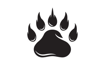Paw Pet Logo design vector illustration design template v.14