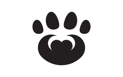 Paw Pet Logo design vector illustration design template v.15