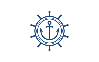 Anchor Ocean icon Element Logo Template vector v.24