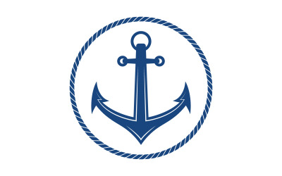 Anchor Ocean icon Element Logo Template vector v.25