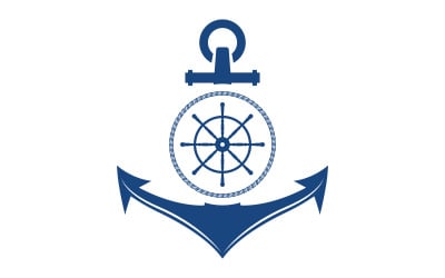 Anchor Ocean icon Element Logo Template vector v.27