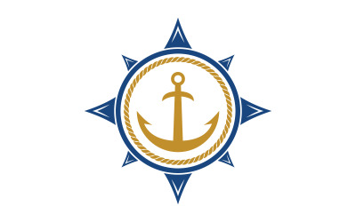 Anchor Ocean icon Element  Logo Template vector v.28