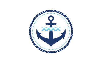 Ancora icona oceano Elemento Logo Template vettore v.23