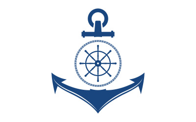 Ancora icona oceano Elemento Logo Template vettore v.27