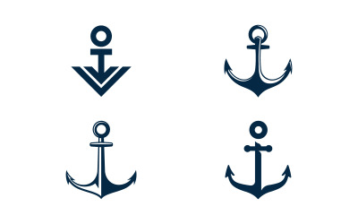 Anker Ozean Symbol Element Logo Vorlage Vektor v.20