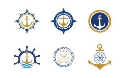 Anker Ozean Symbol Element Logo Vorlage Vektor v.36