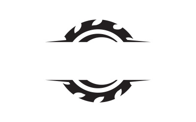 Industrial wood saw vector illustration icon Logo design v.22
