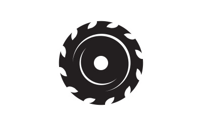 Industrial wood saw vector illustration icon Logo design v.23