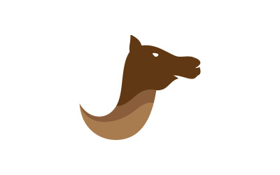 Camel Icon Vector illustration design template v.10