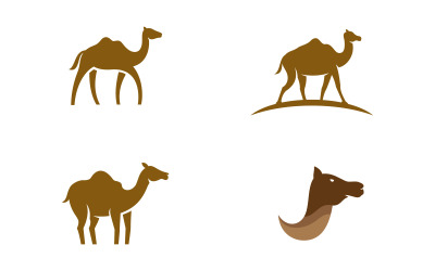 Camel Icon Vector illustration design template v.19