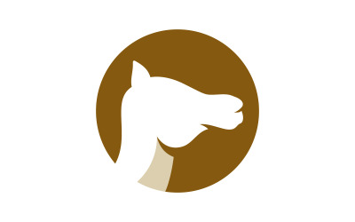 Camel Icon Vector illustration design template v.8
