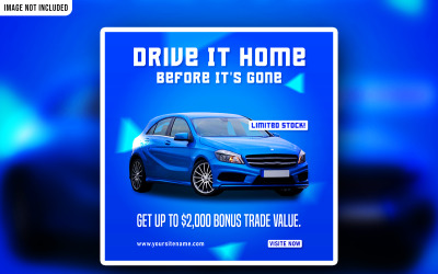 Car Sale Promotional Social Media PSD Ads Banner