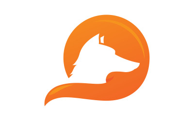 Fox vektör Logo illüstrasyon simgesi tasarım şablonu v.12