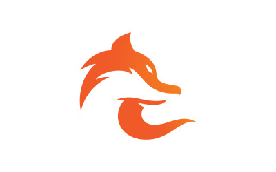 Fox vektör Logo illüstrasyon simgesi tasarım şablonu v.15