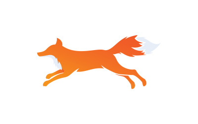 Fox vektör Logo illüstrasyon simgesi tasarım şablonu v.6