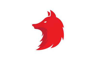 Fox vektör Logo illüstrasyon simgesi tasarım şablonu v.7