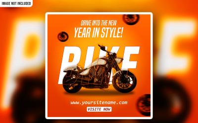 Modern Bike Sale Social Media Promotional PSD Ads Banner