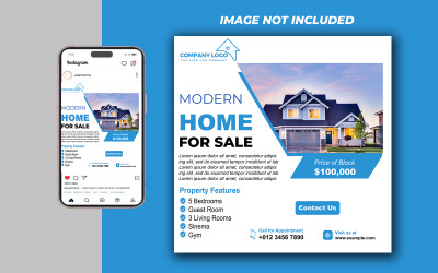 Real Estate Promo Social Media Post PSD Template – Editable Design for Facebook and Instagram