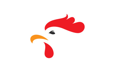 Sylwetka koguta ikona wektorowa Logo ilustracja projekt v.6