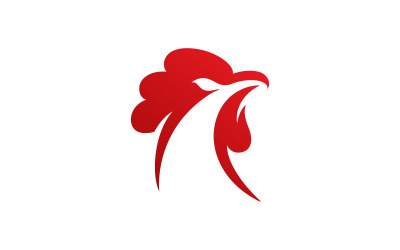 Sylwetka koguta ikona wektorowa Logo ilustracja projekt v.9