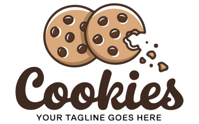 Ein verspieltes und farbenfrohes Logo-Cookie
