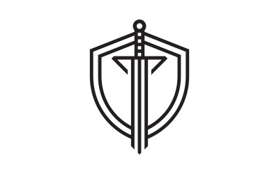 Knight Swords silhouettes. Vector illustration design v.12