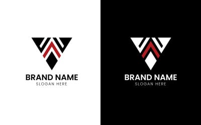 Letter WA business logo-714